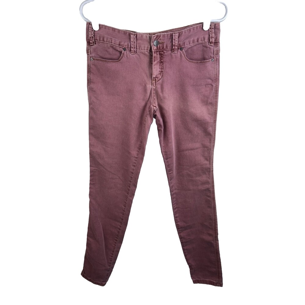 Free People Pants Jeans Women's Faded Rust Red Stretchy Size 27